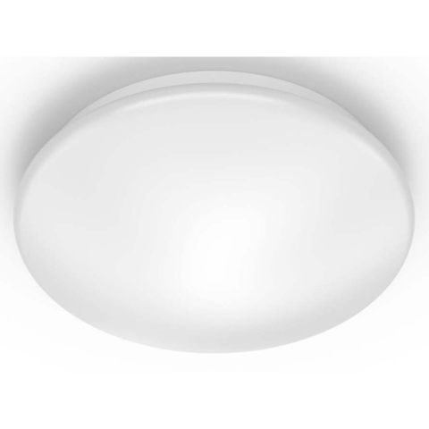Plafoniera LED Philips Canopus CL259, 20W, 2000 lm, temperatura lumina 2700K, IP44, 39 cm, Metal/Plastic, Alb, clasa energetica F [1]