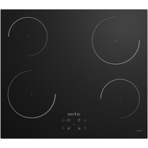 HOTE SI PLITE ELECTRICE - Plita incorporabila Arctic ARSI6440MTB, Inductie, 4 zone de gatit, Touch control, 58 cm, Negru