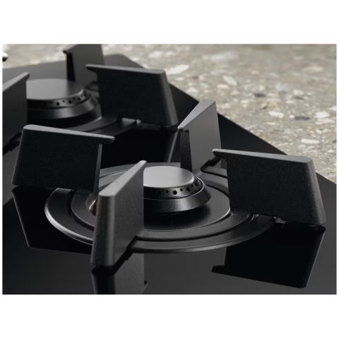 Plita incorporabila Electrolux KDI941723K, Mixta, 2 arzatoare gaz / 3 zone inductie, Aprindere electrica, Gratare Fonta, Timer Electronic, 90 cm, Negru [2]