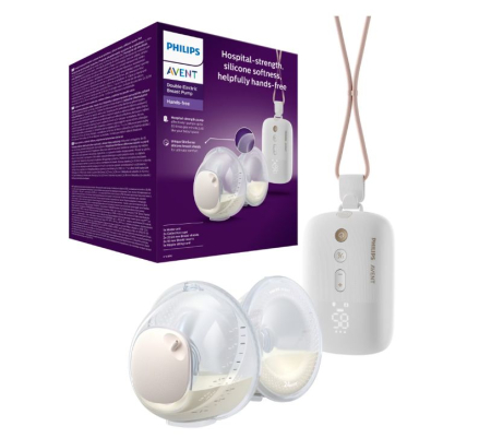 Articole Sanatate si Wellness - Pompa de san electrica dubla Philips Avent Hands-free SCF532