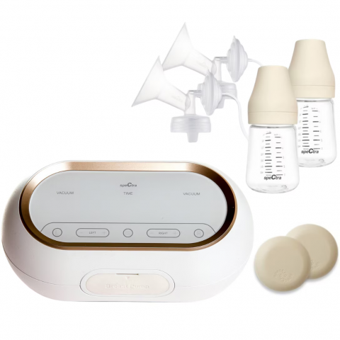 Articole Sanatate si Wellness - Pompa de san electrica premium Spectra Dual Compact, Alb