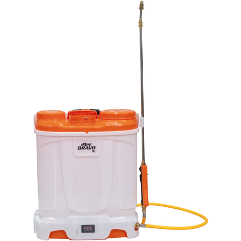 Pompa electrica de stropit cu presiune pe acumulator Ruris Bravo 19PE, acumulator 12V 8.0 Ah, rezervor tip rucsac 18 L, lance metalica telescopica, autonomie 4 h, presiune maxim 0.6 Mpa, include: acum [1]