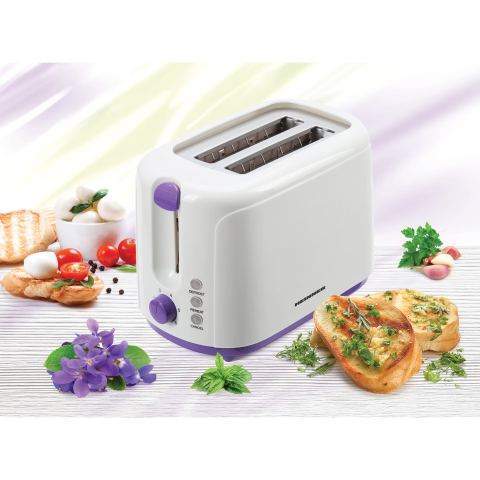 Prajitor de Paine Heinner Charm, 750W, 6 setari, Alb/Mov [2]