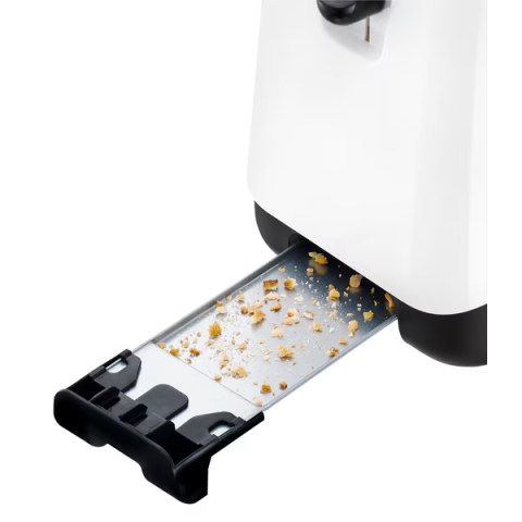 Prajitor de paine Tefal TT130130, 850 W, 2 felii, 7 trepte, functie decongelare tavita firimituri, alb [1]