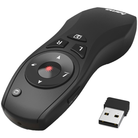 RESIGILATE - Presenter wireless Hama X-Pointer 6in1, Negru