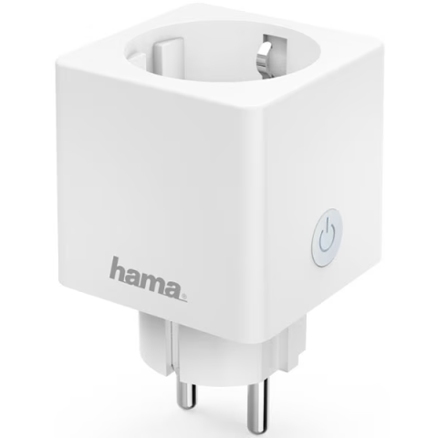 RESIGILATE - Priza inteligenta mini HAMA 176573, WI-Fi, 3680W, 16A, alb