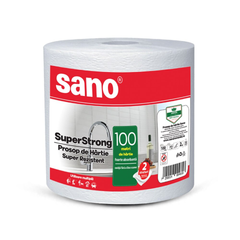 HARTIE/PROSOAPE SI SACI MENAJERI - Prosop hartie Sano Monorola 2 straturi, 100m