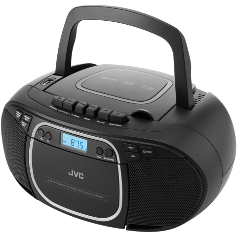 Radio cu casetofon si player CD JVC RC-E451B, 2 x 1.6 W RMS, FM, Bluetooth, USB, MP3, AUX IN, negru [4]