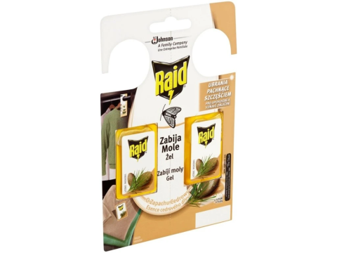Insecticide si repelenti - Raid Antii-Molii Gel Cedru,2BUC/SET