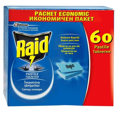 CURATENIE SI INGRIJIRE - Raid Antitantari Pastile 60 buc