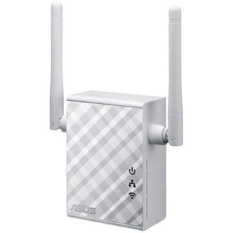 CAMERE DE SUPRAVEGHERE - Range Extender Wireless ASUS RP-N12, N300, Access Point Mode, Repeater Mode, Media Bridge Mode, 2 antene Wi-Fi