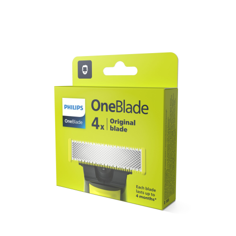 Rezerva PHILIPS OneBlade QP240/50 kit 4 lame, pentru orice model PHILIPS OneBlade si OneBladePro, Verde [2]