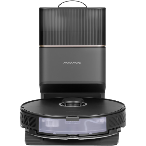 Robot de aspirare Roborock S8 Plus S8P52-00, aspirator&mop&statie de golire, 50W, 5200 mAh, 6000Pa, autonomie 180 min, recipient praf 750 ml, 4 senzori, 4 harti, negru [1]