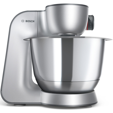 Robot de bucatarie Bosch MUM58364, 1000 W, Bol 3.9 l, blender, masina de tocat, cube cutter, 7 viteze, 3D PlanetaryMixing, Gri [1]