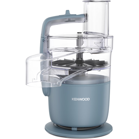 ELECTROCASNICE - RESIGILATE - Robot de bucatarie compact KENWOOD MultiPro Go FDP22.130GY, 650W, vas 1.3L, 2 trepte viteza, functie 360° Express ServeTM pentru feliere/razuire nelimitata, gri