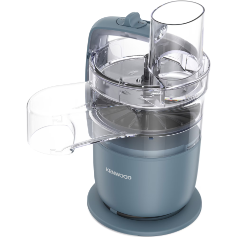 Robot de bucatarie compact KENWOOD MultiPro Go FDP22.130GY, 650W, vas 1.3L, 2 trepte viteza, functie 360° Express ServeTM pentru feliere/razuire nelimitata, gri [1]