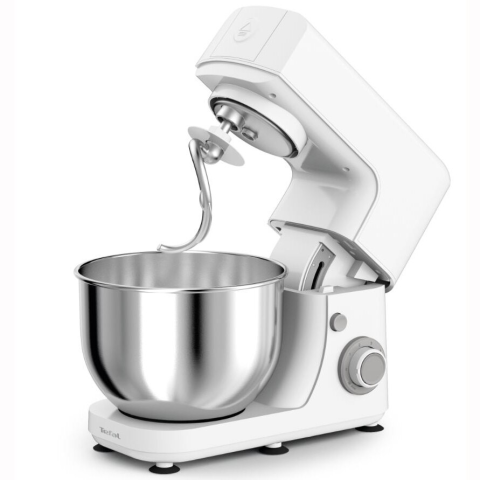 Robot de bucatarie Tefal MasterChef Essential QB150138, 800W, capacitate bol inox 4.8L, 6 trepte de viteza, functie pulse, alb [3]