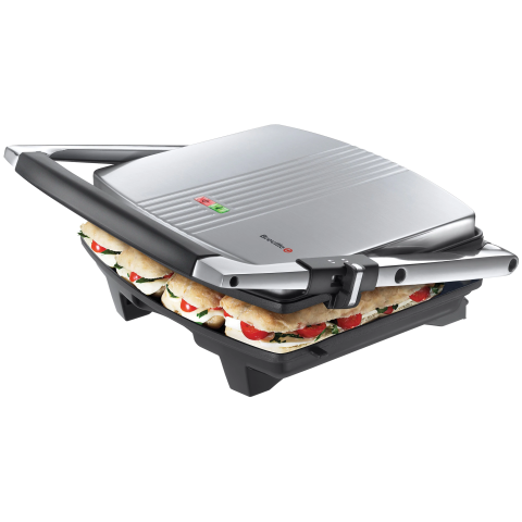 Sandwich-maker Breville Panini Large VST026X-01, 2000 W, negru/ inox [1]