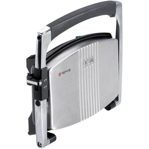 Sandwich-maker Breville Panini VST025X-01, 1000 W, Placi antiaderente, Negru/Inox [2]