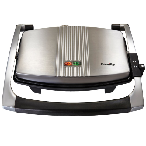 ARTICOLE DIVERSE - Sandwich-maker Breville Panini VST025X-01, 1000 W, Placi antiaderente, Negru/Inox
