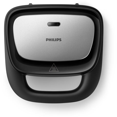 Sandwich-maker Philips HD2350/80 seria 5000, 750 W, Plite neaderente detasabile, Plitele de taiere si sigilare, 3 seturi de plite pentru panini, vafe si sandwich-uri, Leduri indicatoare, Sistem de blo [1]