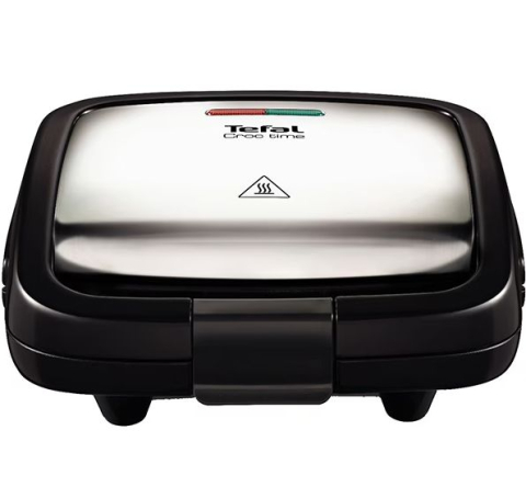 Selecție unică - Sandwich maker Tefal UltraCompact, sandwich-uri si panini, invelis antiaderent, negru & argintiu