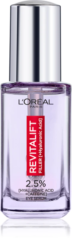 COSMETICE SI DEODORANTI - Ser pentru ochi L’Oreal Paris Revitalift Filler cu 2.5% acid hialuronic si cafeina, 20 ml