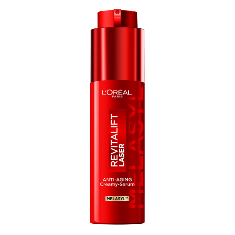 CURATENIE SI INGRIJIRE - Serum-crema anti-imbatranire L'Oreal Paris Revitalift Laser Triple Laser, contine Melasyl patentat, actioneaza asupra ridurilor si petelor pigmentare, pentru un ten luminos, 50 ml