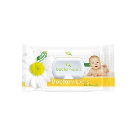 SCUTECE SI SERVETELE - Servetele umede cu extract de Musetel Jumbo Pack, 72 bucati, Doctor Wipes