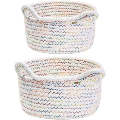 JUCARII - Set 2 Cosuri din Bumbac, Organizatoare, Multicolore