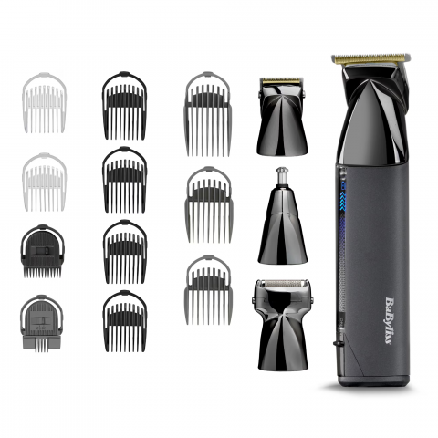 Set aparat de tuns parul si barba BaByliss MT991E, Super-X Metal Series 15 in 1 Multi Trimmer [1]