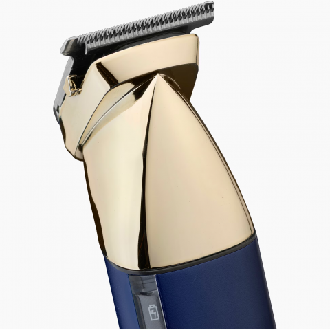 Set aparat de tuns parul si barba Babyliss Super-x Metal Series MT992E, 15 in 1 multi trimmer, auriu/albastru marin [2]