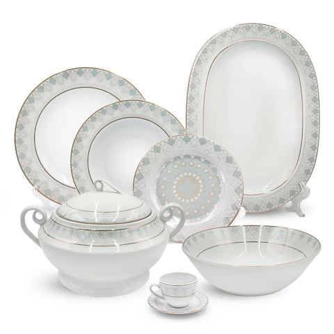 ESPRESSOARE SI CAFETIERE - RESIGILATE - Set Masa Portelan 34 piese Dinova Saina, Narbon