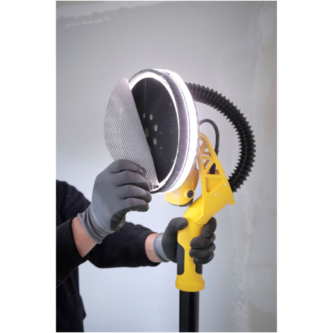 Slefuitor electric profesional pentru pereti si plafon STANLEY FatMax SFMEE500S, diametru disc 225 mm, putere 750W, turatie variabila 600 - 1700 RPM, iluminare LED, maner extensibil pana la 180 cm, si [2]