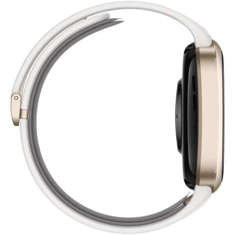 Smartwatch Huawei Watch D2, Gold aluminum alloy Case, White Composite Leather Strap [4]