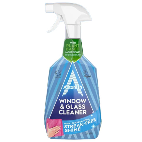 Curatenie si intretinere - Solutie de Curatare pentru Geamuri si Sticla Lamaie , 750 ml, Astonish