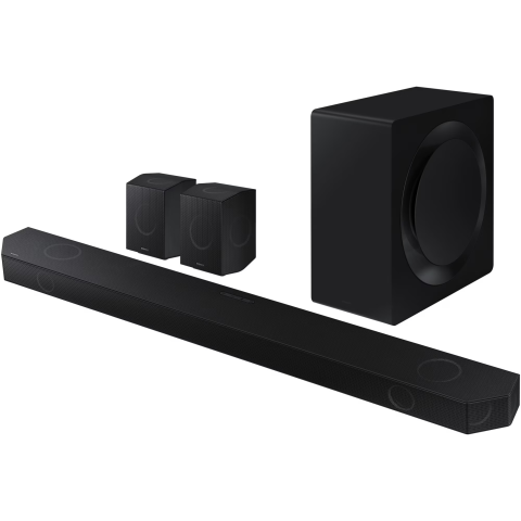 SISTEME AUDIO SI CASTI - Soundbar Samsung HW-Q990D, 11.1.4, 656W, Bluetooth, Wi-Fi, Subwoofer wireless, Dolby Atmos, Negru grafit