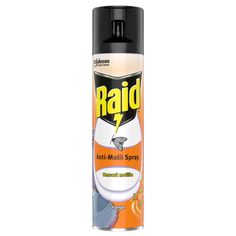 Insecticide si repelenti - Spray Anti-Molii Raid Orange, 400 ml