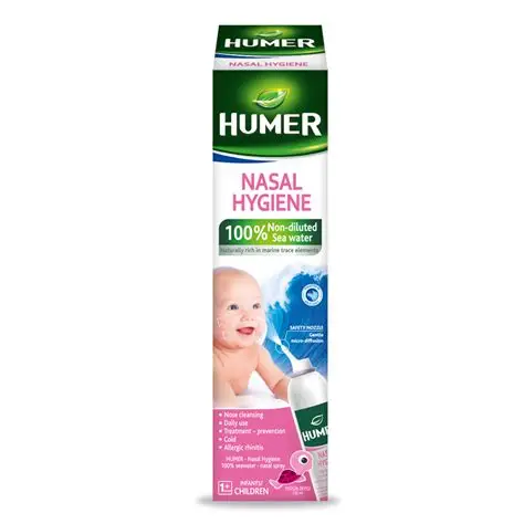 SANITARE - RESIGILATE - Spray nazal cu apa de mare pentru copii, 150 ml, Humer