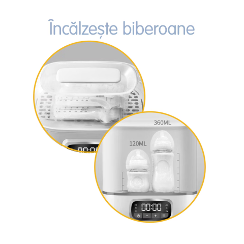 Sterilizator electric cu abur pentru 8 biberoane 4 in 1, cu uscator Easycare Baby TB1713E [1]