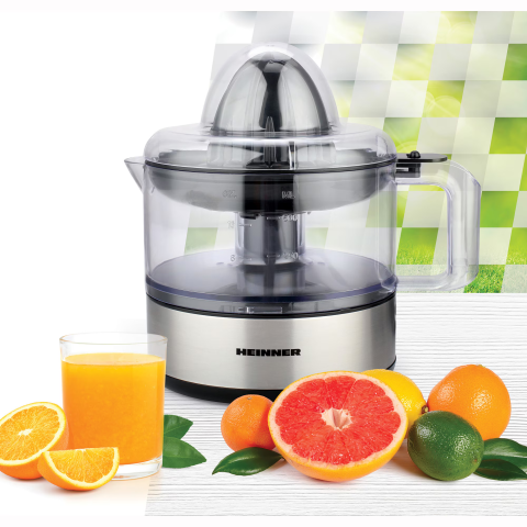 Storcator de citrice Heinner Limme C300SS, 30W, 500ml, 2 conuri, filtru dublu, Inox [2]