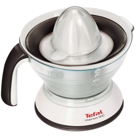 ELECTROCASNICE - RESIGILATE - Storcator de citrice Tefal VitaPress ZP3001, 25 W, filtru dublu, pornire - oprire automata, 0.6L, Alb
