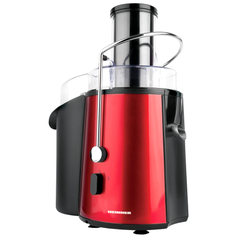 ELECTROCASNICE - RESIGILATE - Storcator de fructe si legume Heinner XF-1000RD, 1000 W, Recipient suc 1 l, Recipient pulpa 2 l, 2 Viteze, Tub de alimentare 75 mm, Rosu