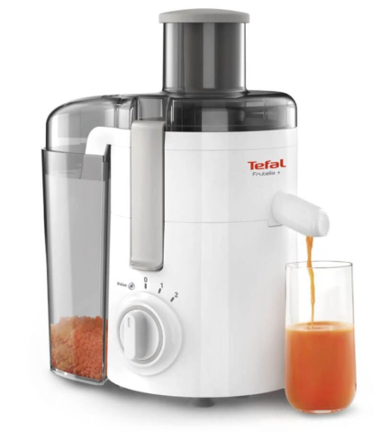 Storcator de fructe si legume Tefal ZE370138 Frutelia+, recipient pulpa 0.95 l, 2 viteze, 350 W, alb [1]