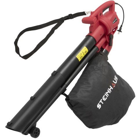 Scule electrice & Unelte - Suflanta si aspirator cu tocator pentru frunze Steinhaus PRO-BL3000, 6 trepte, 3000W, sac de 40L (RESIGILAT)