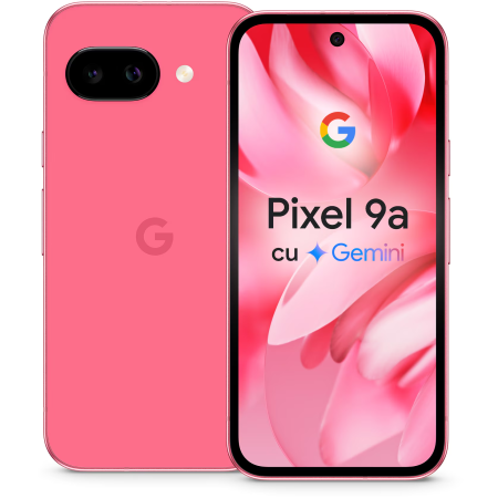 Telefoane Mobile si Smartwatch - Telefon mobil Google Pixel 9a, 128GB, 8GB RAM, 5G, Peony (RESIGILAT)