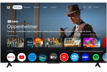 Televizor Smart QLED TCL, 138 cm, Ultra HD 4K, Clasa F - RESIGILAT [1]