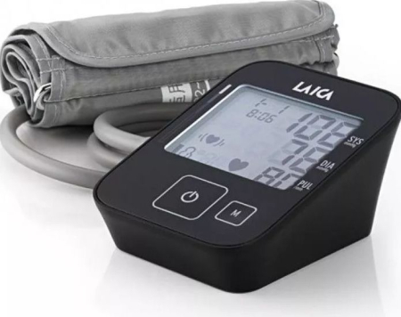 Articole Sanatate si Wellness - Tensiometru automat de brat Laica BM2302, manseta 22-30 cm, Negru