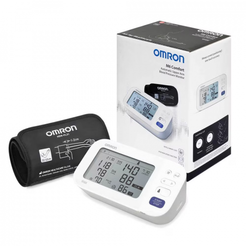 Tensiometre Medicale - Tensiometru digital de brat OMRON M6 Intelli IT, 2 utilizatori, 2x100 memorii, ecran dublu