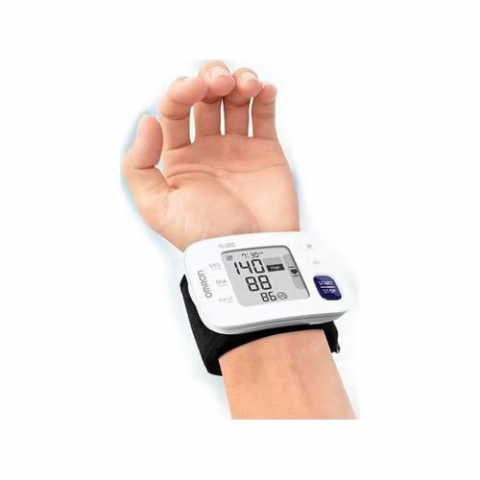 Tensiometru digital de incheietura Omron RS4, validat clinic, Tehnologie Intellisense, Senzor eroare de miscare, Afisaj LCD, Alb [1]